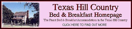 Texas Hill Country Bed & Breakfast Homepage